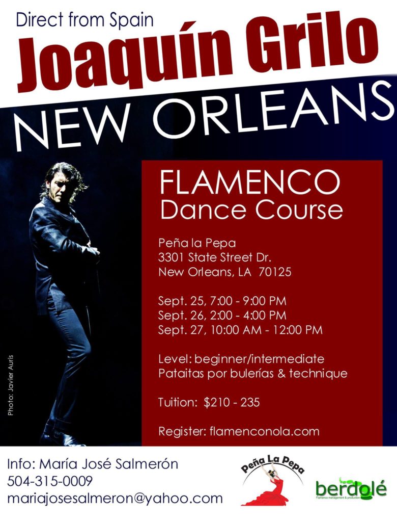http://www.berdole.com Berdolé Flamenco class New Orleans Peña la Pepa
